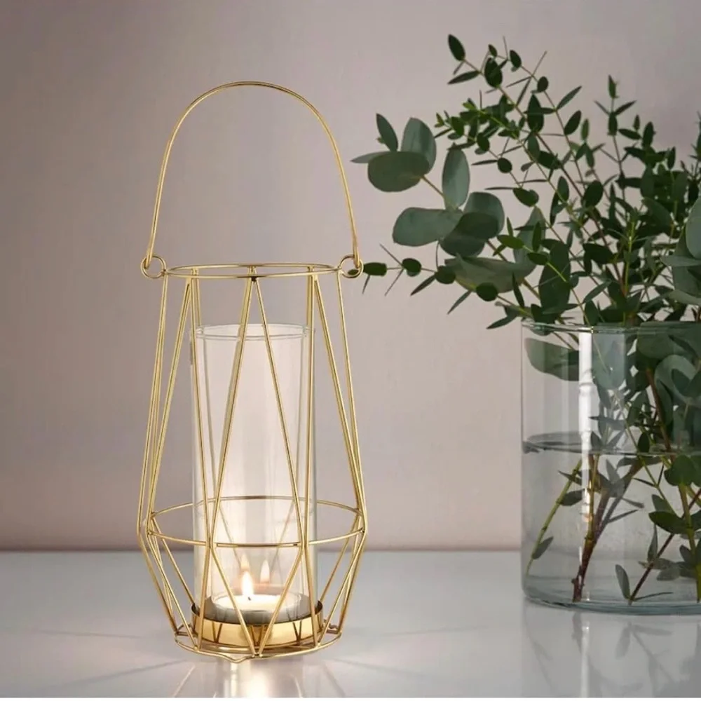 IKEA VINDFLÄKT Tealight Holder, gold-colour24 cm (9 